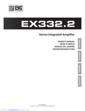 BC Acoustique EX332.2 Owner's Manual