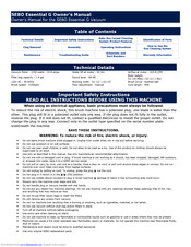 Sebo ESSENTIAL G Owner's Manual