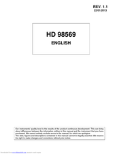 Delta OHM HD 98569 Manual