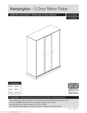 Argos Kensington 413/6949 Assembly Instructions And Operating Manual