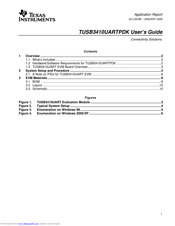 Texas Instruments TUSB3410UARTPDK User Manual