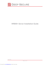 Deep Secure HRB001 Installation Manual