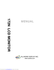 AOD 172N Manual