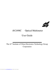 CETC41 AV2498C User Manual