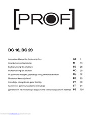 PROF DC 20E Instruction Manual