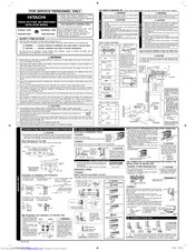 Hitachi RAS-60YHA4 Installation Manual
