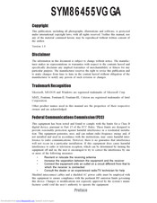 grantech SYM86455VG GA Manual