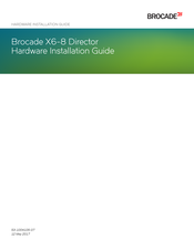 Brocade Communications Systems X6-8 Hardware Installation Manual