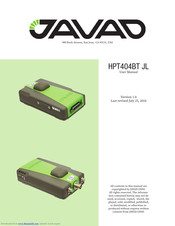 Javad HPT435BT JL User Manual