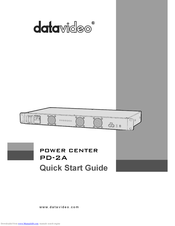 Datavideo PD-6 Quick Start Manual