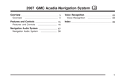 GMC 2007 Acadia Manual