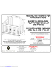 Jessica McClintock Home Crib 'N' More Assembly Instructions Manual