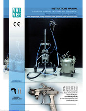 VALVER AIRBRUSH MANUAL EXTERNAL MIX EQUIPMENT Instruction Manual