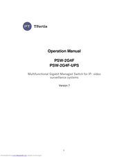 TFortis PSW-2G4F-UPS Operation Manual