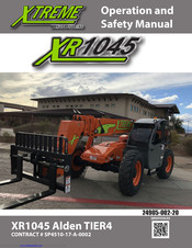 Xtreme XR1045 Alden TIER4 Operation And Safety Manual