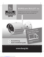 Burg Wachter BURGcam BULLET 304 Quick Installation Manual