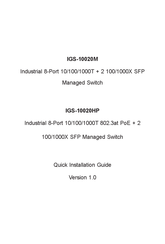 Planet IGS-10020HP Quick Installation Manual