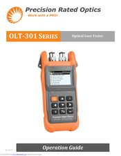 Precision Rated Optics OLT-301 SERIES Operation Manual