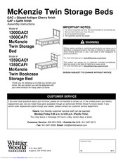 Whittier Wood 1359GACf Assembly & Instruction Manual