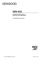 Kenwood DRV-830 Instruction Manual