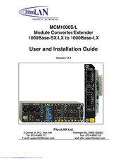 FibroLAN MCM1000L-LX1-4 User And Installation Manual