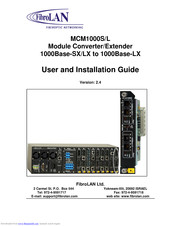 FibroLAN MCM1000S-LX3 User And Installation Manual