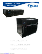 Dante DLV4900E Installation And Operation Manual