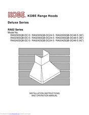 KOBE RA0230SQB-DC24-5 Installation Instructions And Operation Manual