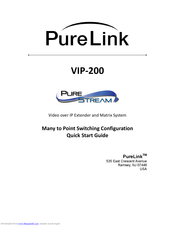 PureLink VIP200D-TX Quick Start Manual