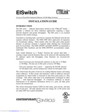 Contemporary Controls CTRLink EIS Series Installation Manual