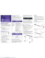 Extreme Networks VSP 4450GSX-PWR+ Quick Install Manual