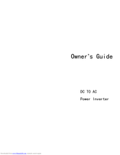 Reliable Electric RB-800M Owner's Manual