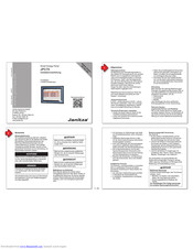 janitza JPC70 Installation Instructions Manual
