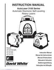 David White AutoLaser 3110-GR Instruction Manual