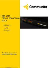Community dSPEC Connect Trobleshooting Manual
