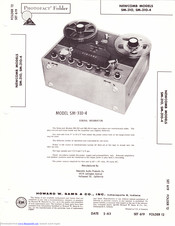 NEWCOMB SM-310 Service Manual