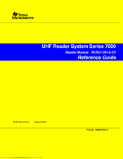 Texas Instruments RI-RU1-001A-00 Reference Manual