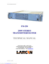 LARCAN FM-250 Technical Manual