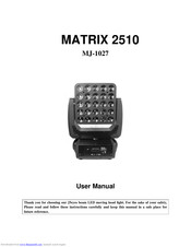 MEGA LED LIGHTING MATRIX 2510 User Manual