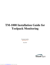 TelcoBridges TM-1000 Installation Manual