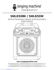 The Singing Machine SML650W Instruction Manual