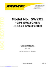 DNF Controls SW2X1-RS422 User Manual