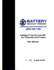 Battery Backup Power BBP-AR-3000-PSW-ONL User Manual