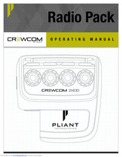 Pliant CrewCom CRP-22-2400CE Operating Manual