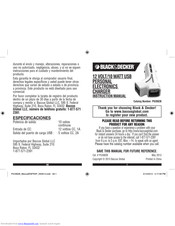 Black & Decker PIUSB2B Instruction Manual
