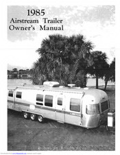 Airstream Sovereign 1985 Owner's Manual