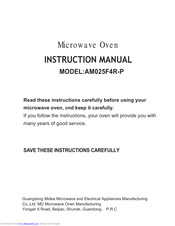 Midea AM025F4R-P Instruction Manual