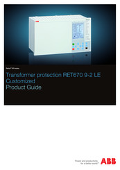 ABB RELION RET670 Product Manual