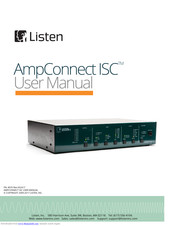 Listen AmpConnect ISC User Manual