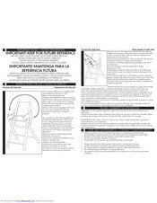 Mothercare FOLDING HIGHCHAIR Instructions For Use